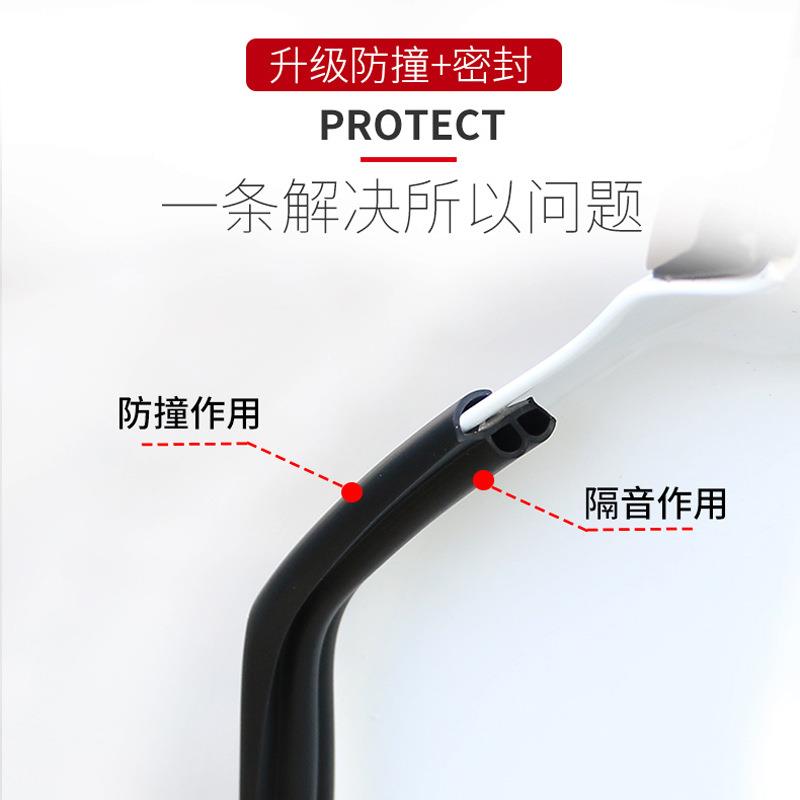新款直销汽车密封条车门防撞隔音条密封B型防尘防水胶条装饰条贴