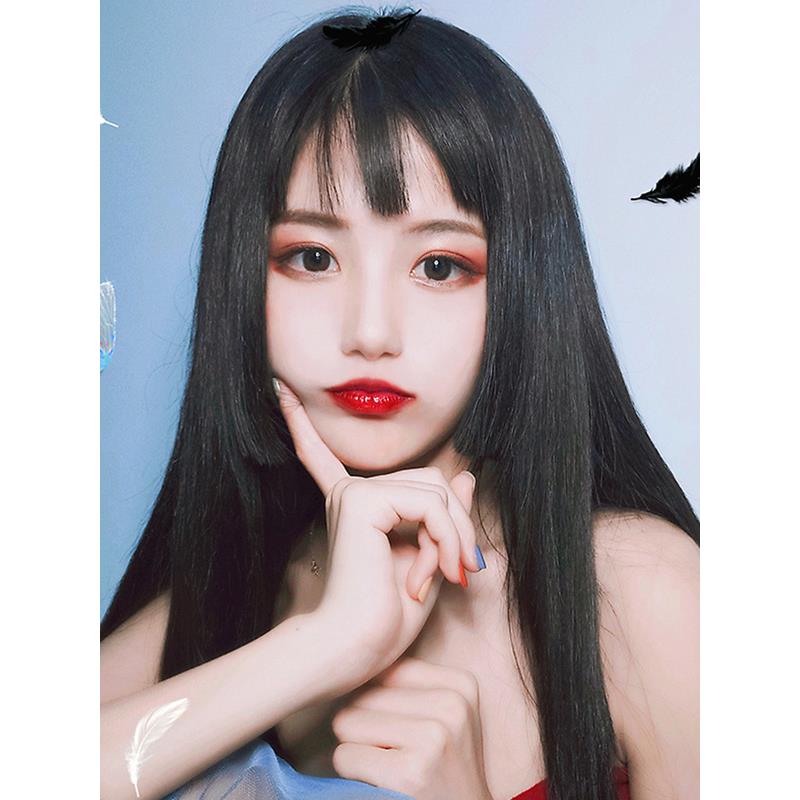 新款直销姬发式水母姬假发男女长发网红日常自然全头套式公主切伪