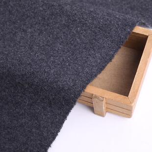 新款直销素色麦尔登 粗纺毛呢面料 秋冬鞋帽时装面料 大衣大衣呢