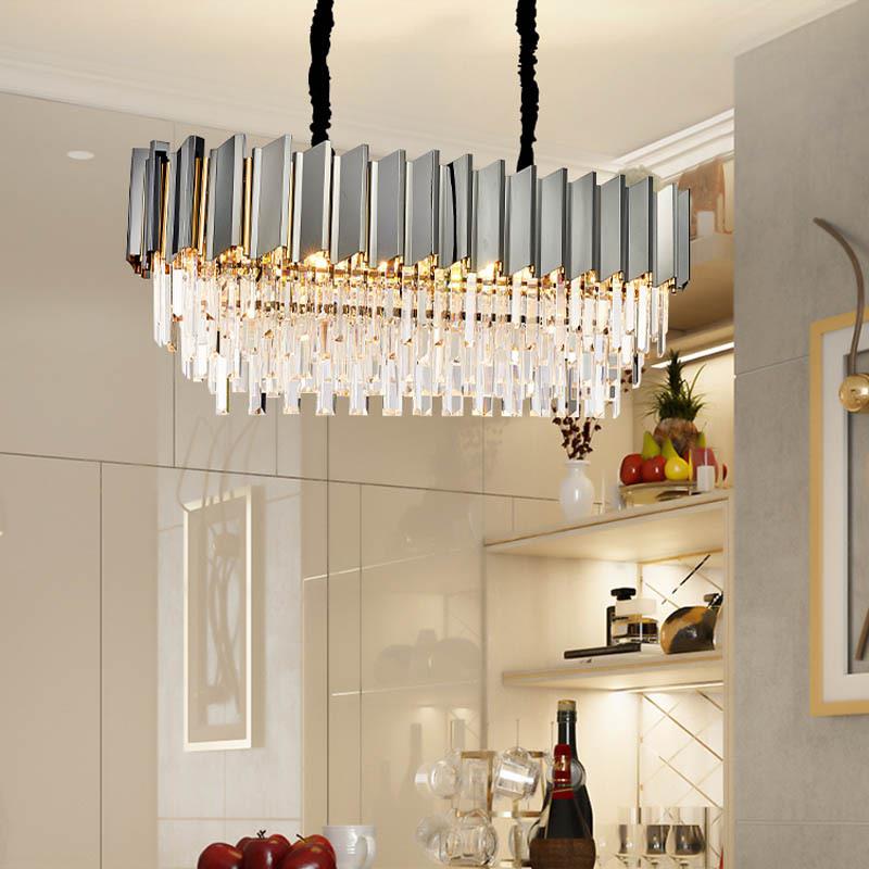 新款直销后现代轻奢水晶吊灯2020年新款客厅灯家用简约大气餐厅卧