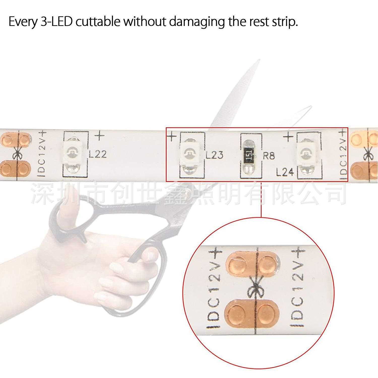 新款直销3528UV紫光验钞，390-400波段，12V软灯带60灯滴胶灯带