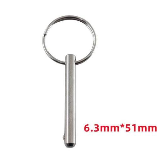 新款直销6.3*51mm不锈钢316船用弹簧快速安全销 钢珠快速止动销