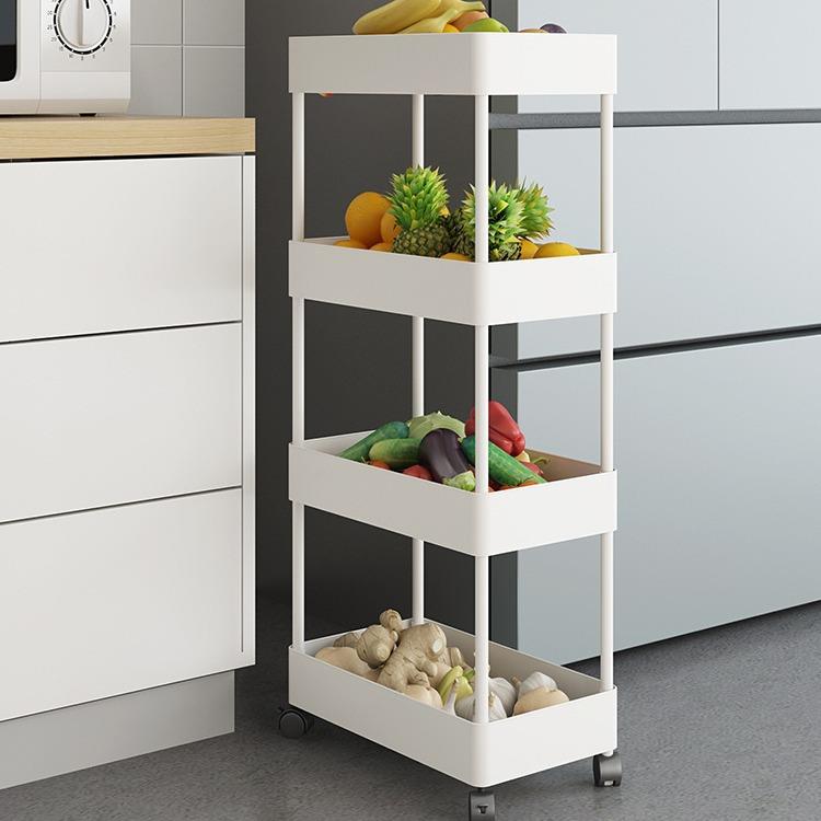 新款直销浴室置物架移动手推车厨房卫生间落地多层杂物整理收纳厨