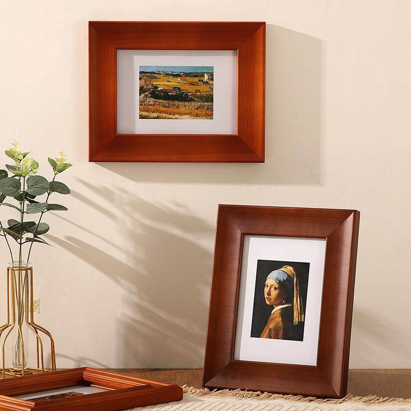 新款直销加宽复古实木相框摆台 6寸7寸8寸10寸a4现代简约客厅相框,家居饰品,DIY亲子装饰画,淘宝优惠券,粉丝福利购,淘宝优惠卷