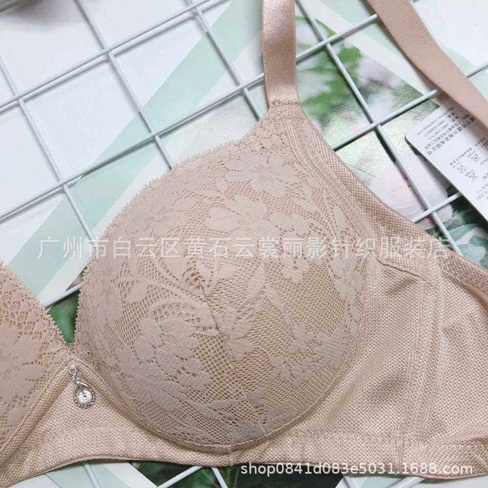 新款直销新款538无钢圈B杯中厚款文胸性感甜美蕾丝棉质里杯柔软舒