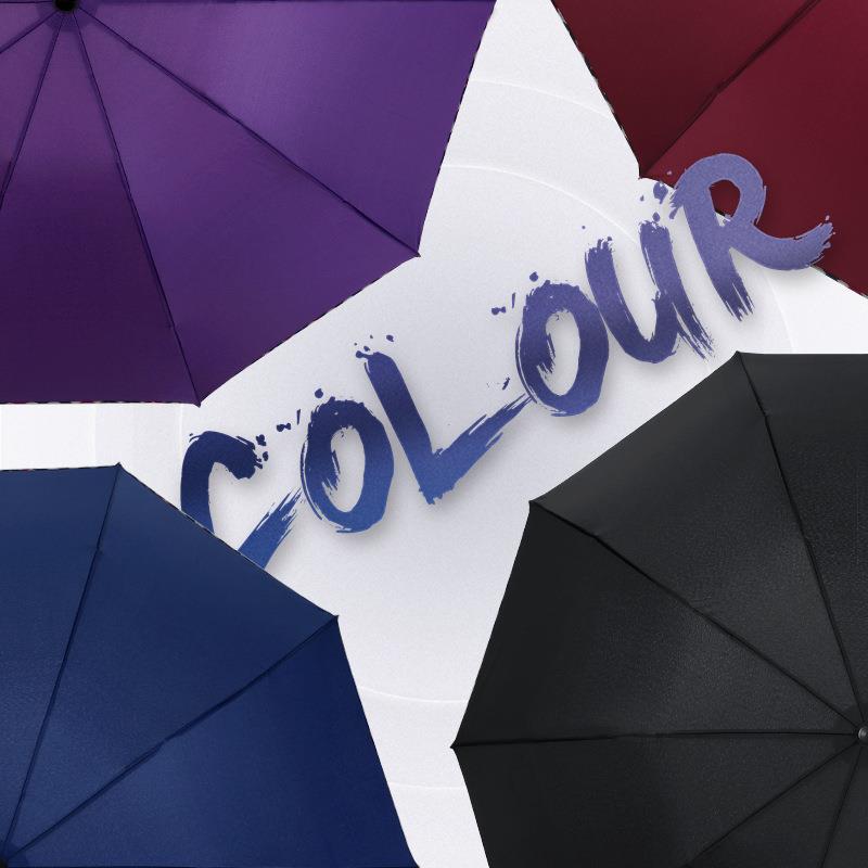 新款直销大量黑胶加厚防晒晴雨两用伞男女加大号双人折叠雨伞定制