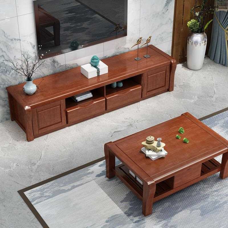 新款直销实木中式电视柜小户型客厅家具现代简约地柜储物柜视听柜