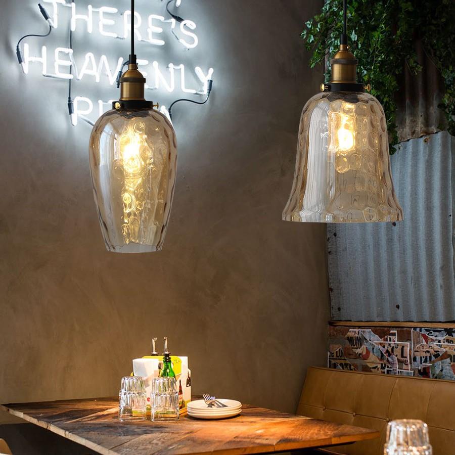 新款直销美式复古工业风餐厅灯简约现代创意轻奢卧室床头吧台玻璃