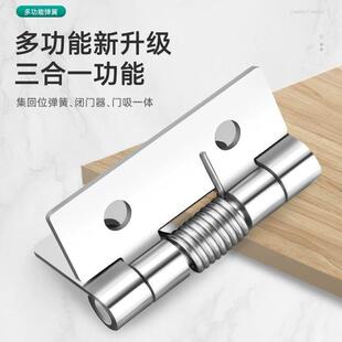新款直销不锈钢弹簧合页大全闭门器自动回位带扭簧小型迷你五金折