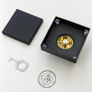 新款直销不锈钢防臭地漏潜水纯铜芯地漏艇卫生间下水道大排量浴室