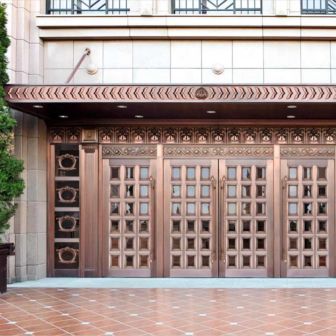 新款直销小区单元门别墅庭院门入户酒店大门双开进户门平开门隔音