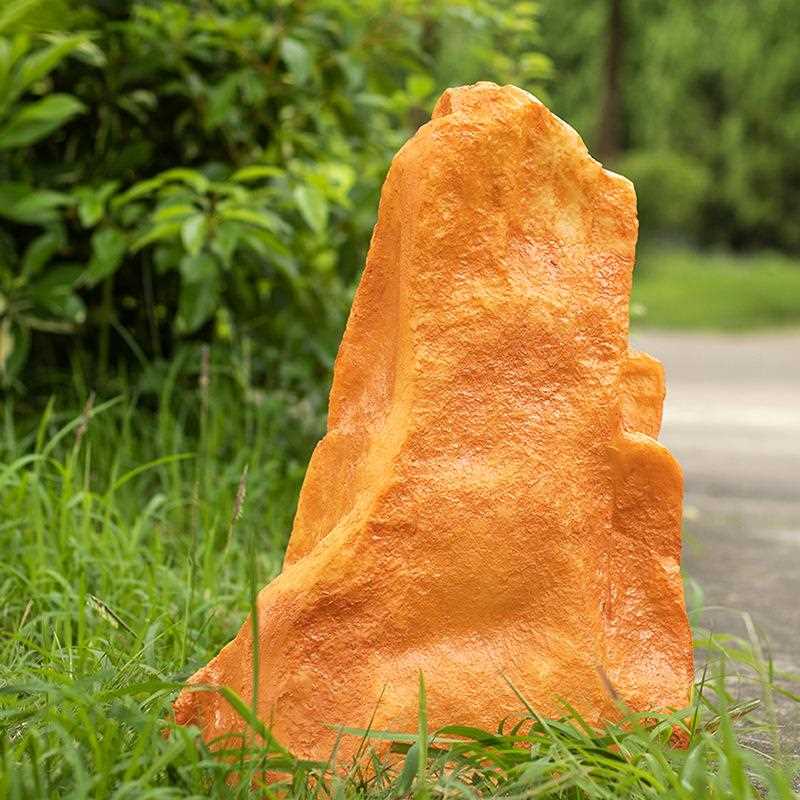 新款直销仿真发光石led灯户外花园灯 仿真石头庭院灯树脂透光石灯