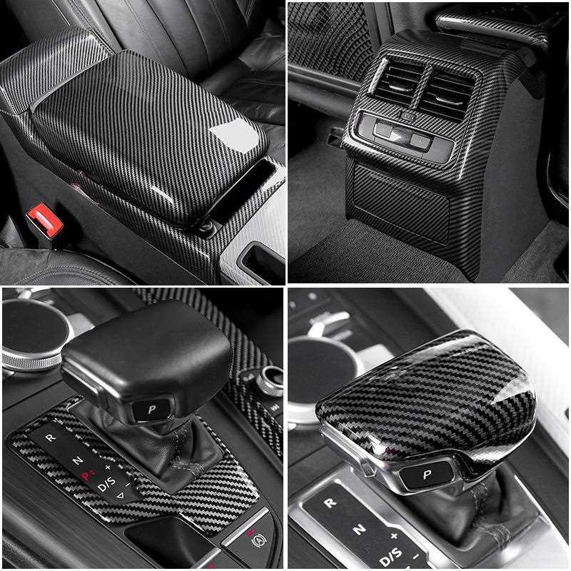 新款直销适用于奥迪A4LA5中控档位面板内饰改装排挡装饰框贴汽车