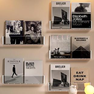 壁挂式书立书架免打孔上墙挂式收纳盒儿童绘本展示架衣柜侧面收纳