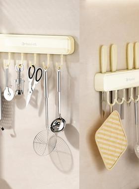 刀架壁挂式免打孔厨房强力粘胶挂钩置物架放菜刀多功能刀座收纳架