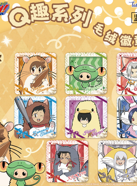 谷娘正版 《家庭教师HITMAN REBORN!》Q趣系列毛绒徽章盲盒