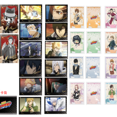 谷娘家庭教师HITMAN REBORN!绯金系列撕拉拍立得盲盒盲抽周边