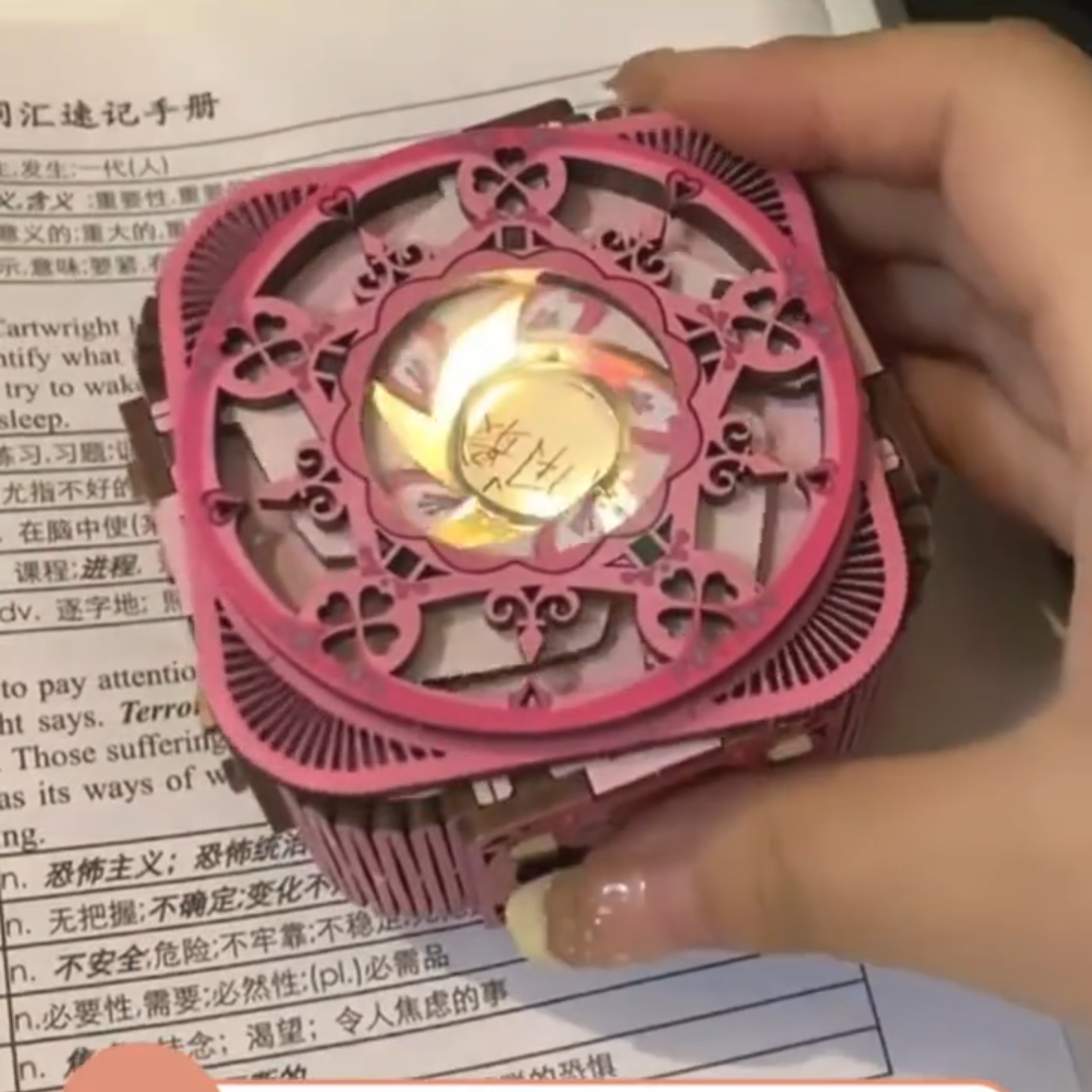 新款旋转戒指八音盒diy材料包