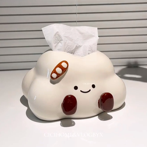 ins风云朵陶瓷纸巾盒可爱摆件
