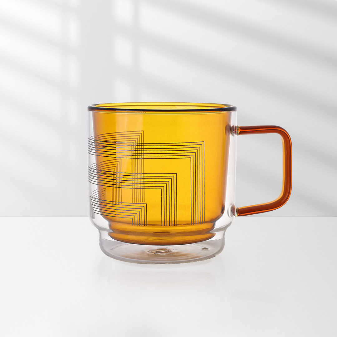 极氪极物官方正品 双层玻璃马克杯