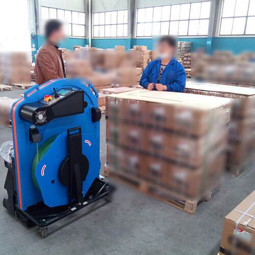 自动穿带包装机 自动卡板穿带打包机 淘乐TP-800免弯腰穿带打包机