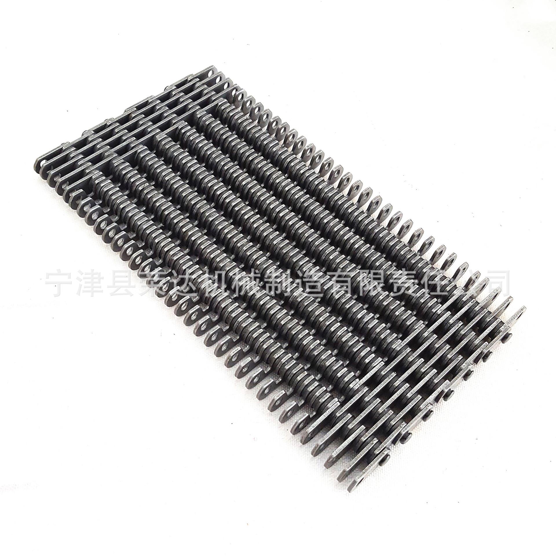 带保护帽的无声齿形链条 带护边带保护轴头厚链条片链条