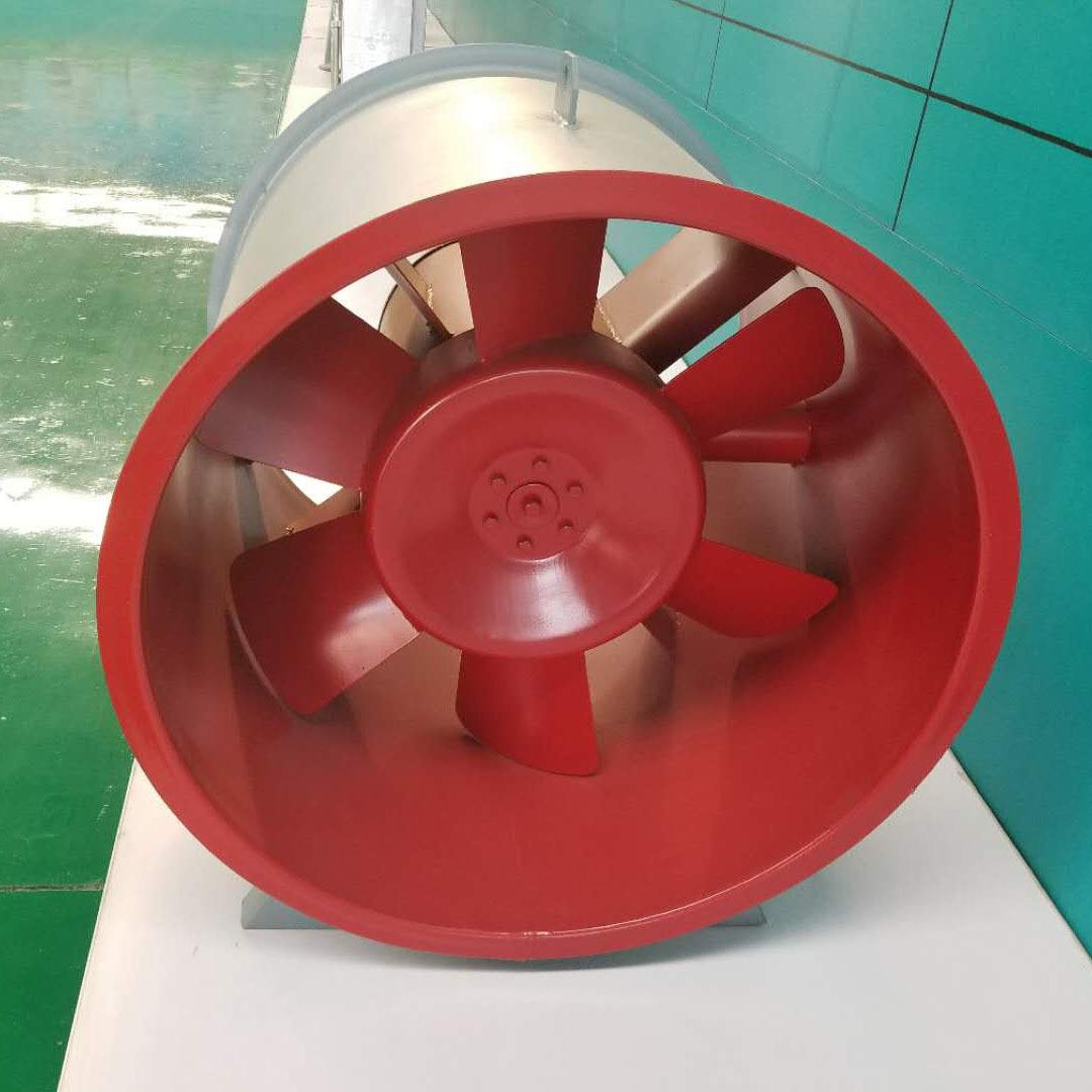HTF消防排烟风机 地库3C低噪音单速双速混流斜流轴流通风机