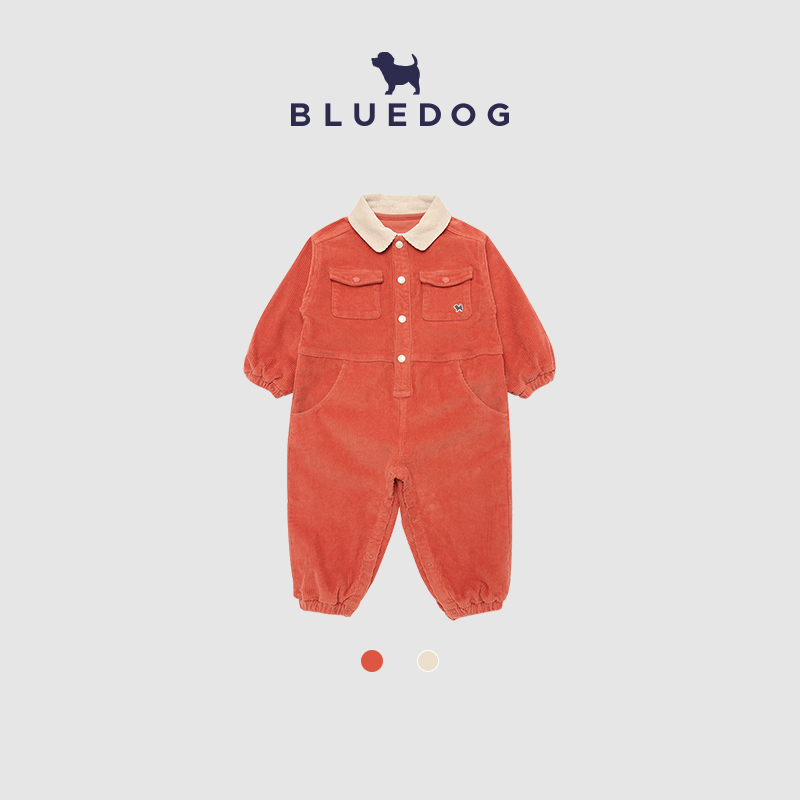 BLUEDOG韩国灯芯绒儿童连体裤