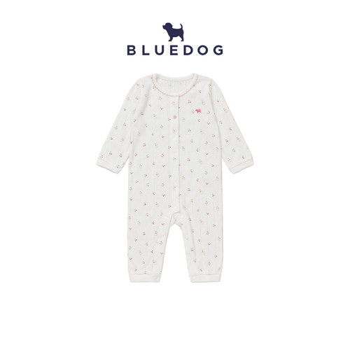 BLUEDOG婴儿樱桃按扣哈衣