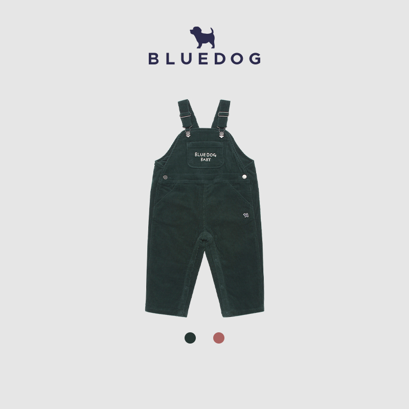 BLUEDOG韩国灯芯绒背带裤