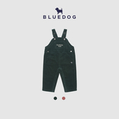 直筒长裤 BLUEDOG韩国进口蓝狗初春儿童背带裤 男女童灯芯绒长裤