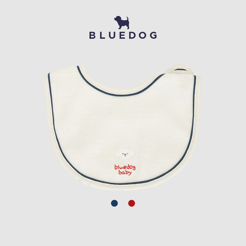BLUEDOG韩国新生儿纯棉围兜