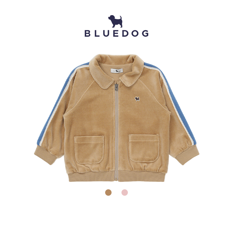 BLUEDOG蓝狗25FW天鹅绒拉链外套