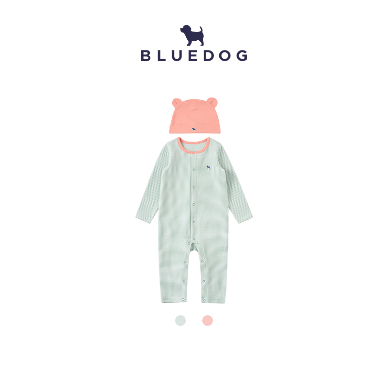 BLUEDOG糖果罗纹连身服套装