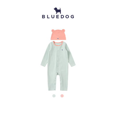 BLUEDOG糖果罗纹连身服套装