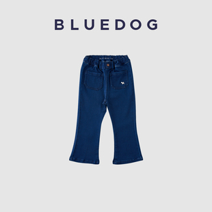 中大童裤 女童洋气牛仔长裤 出街潮 子装 BLUEDOG蓝狗秋冬韩国儿童裤