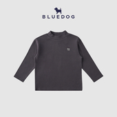 打底衫 BLUEDOG蓝狗韩国进口秋冬儿童长袖 T恤男女童半高领宽松时尚