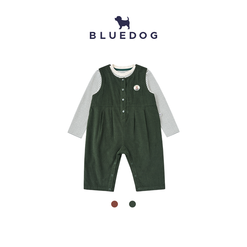BLUEDOG蓝狗25FW秋灯芯绒连身服