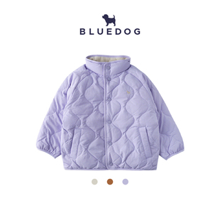 BLUEDOG 双面羽绒外套男女童保暖百搭羽绒服 韩国蓝狗25FW儿童冬季
