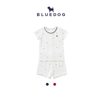 BLUEDOG蓝狗韩国婴儿小狗BI竹纤维内衣套装A型婴儿舒适透气新款
