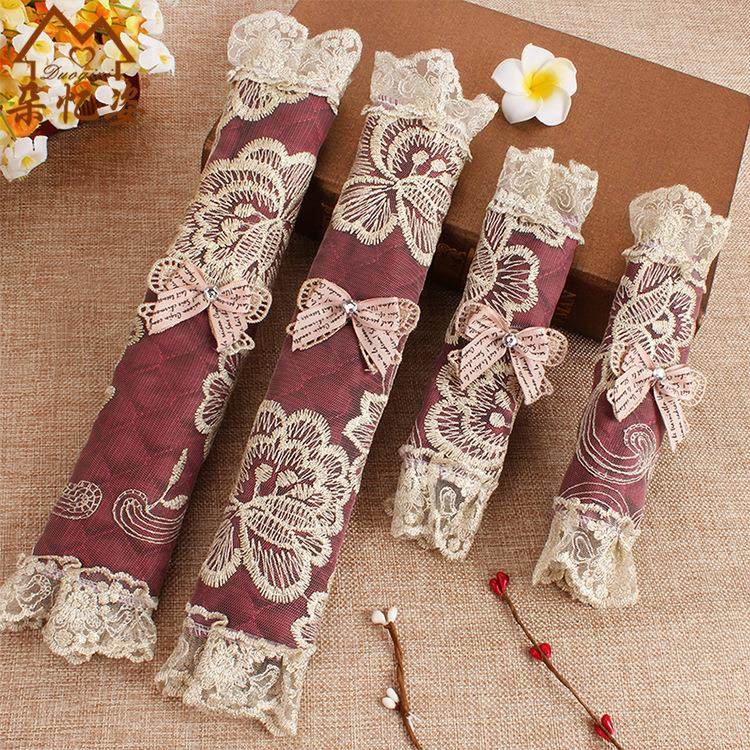 欧式布艺刺绣蕾丝条形门把手套罩双开门冰箱扶手拉手保护套防尘套,居家布艺,床头罩,淘宝优惠券,粉丝福利购,淘宝优惠卷