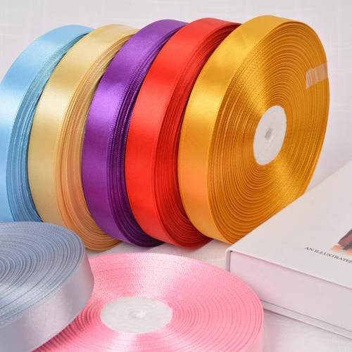 厂家直销2cm厘米黑色涤纶丝带礼品包装服装辅料织带缎带100码