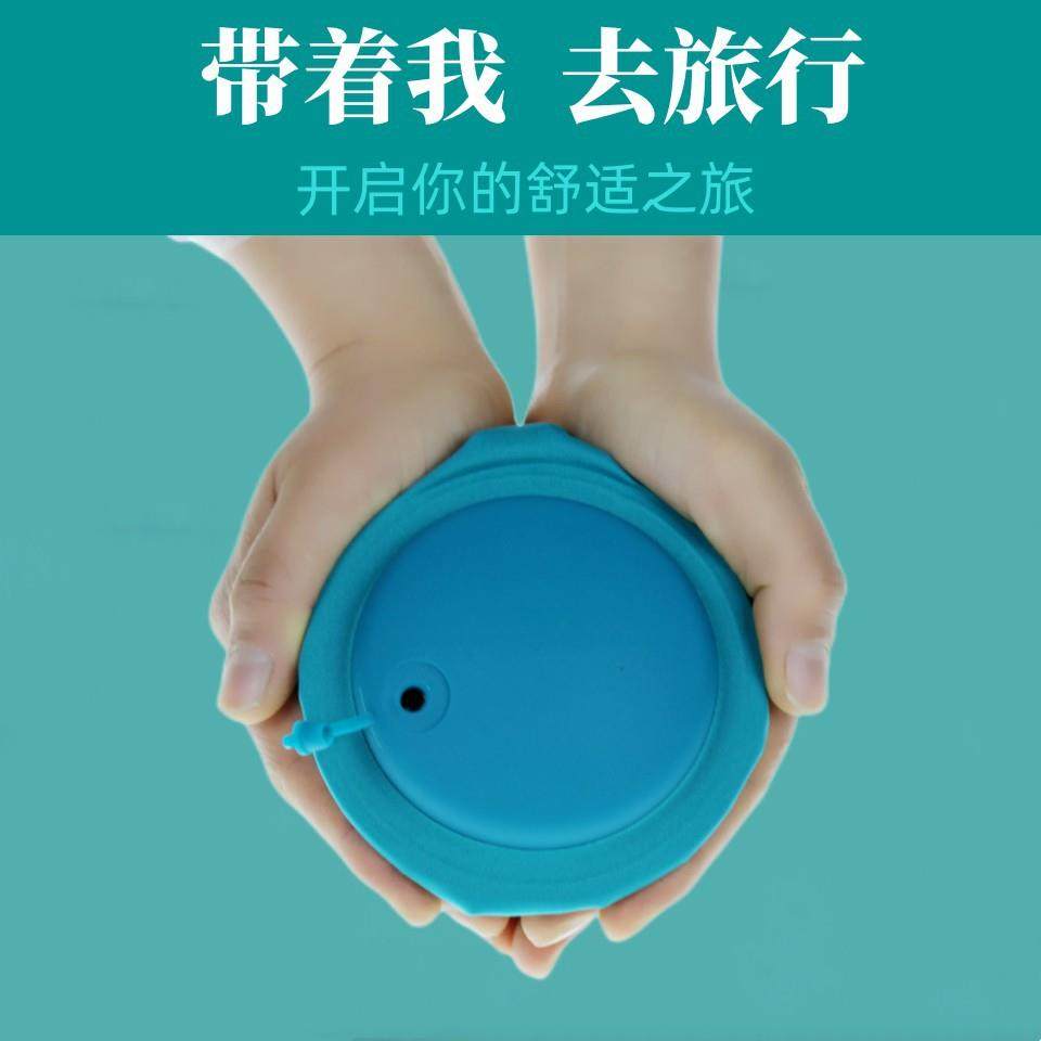 充气枕U型枕按压式自动充气枕5秒充气枕头源头厂家现货直销旅行枕