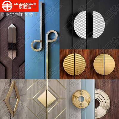 玻G璃拉手DQD大门拉手LOO字母数字把手豪华尚现代时不锈钢扶门手