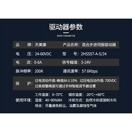 21HSS57+42J860EC-1000SZC闭器4环2步进马达驱动刹车电机控制