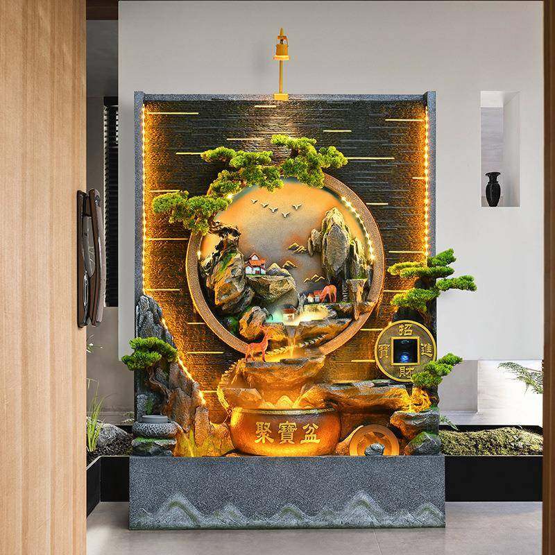 水墙GMK循环水司庭隔断屏风流水院摆幕件假山喷泉公落地景观装饰,家居饰品,流水摆件,淘宝优惠券,粉丝福利购,淘宝优惠卷