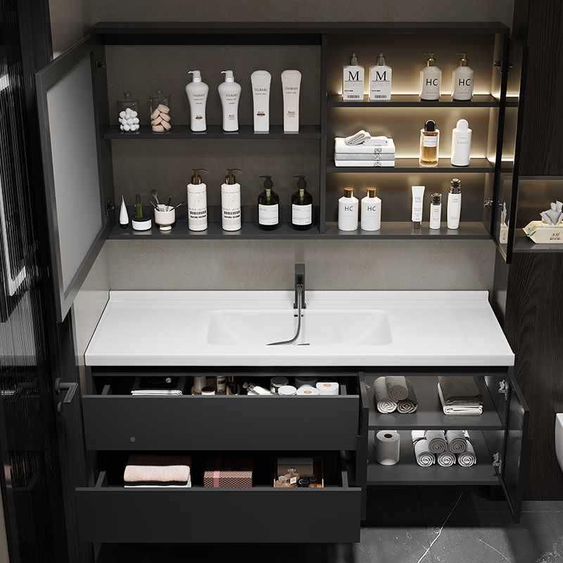 现代约智ltao7HH8能浴室柜组合实木卫生间陶瓷一盆洗手洗体洗漱台