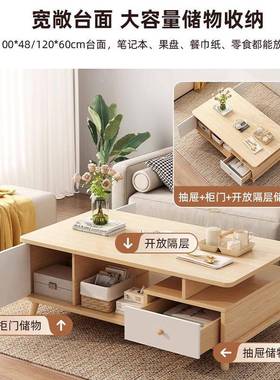 茶几电视厅柜出租屋桌子客家用现代简59604约小阳户茶型台茶桌实