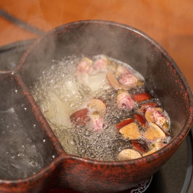 新中式茶饮煮茶器茶碗茶汤分离茶馆养笙煮茶壶大容量电陶炉火山石