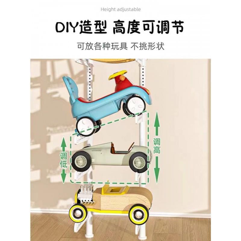 门免打孔儿童车置架客厅多物层YEQ滑板挂自行车宝宝壁式收纳后架